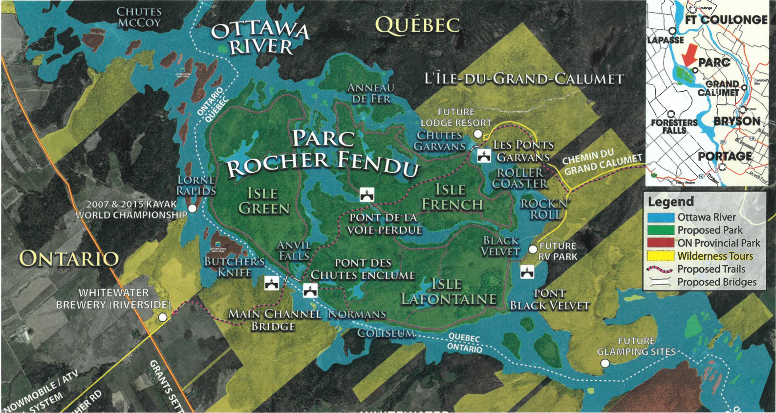 Carte du projet de parc national